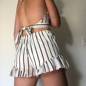 Striped two piece outfit